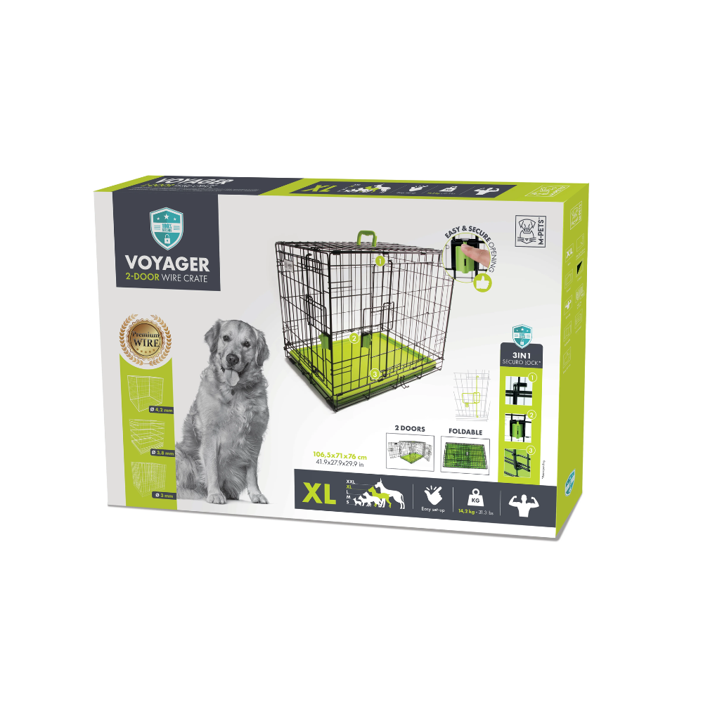 VOYAGER Wire Crate Green