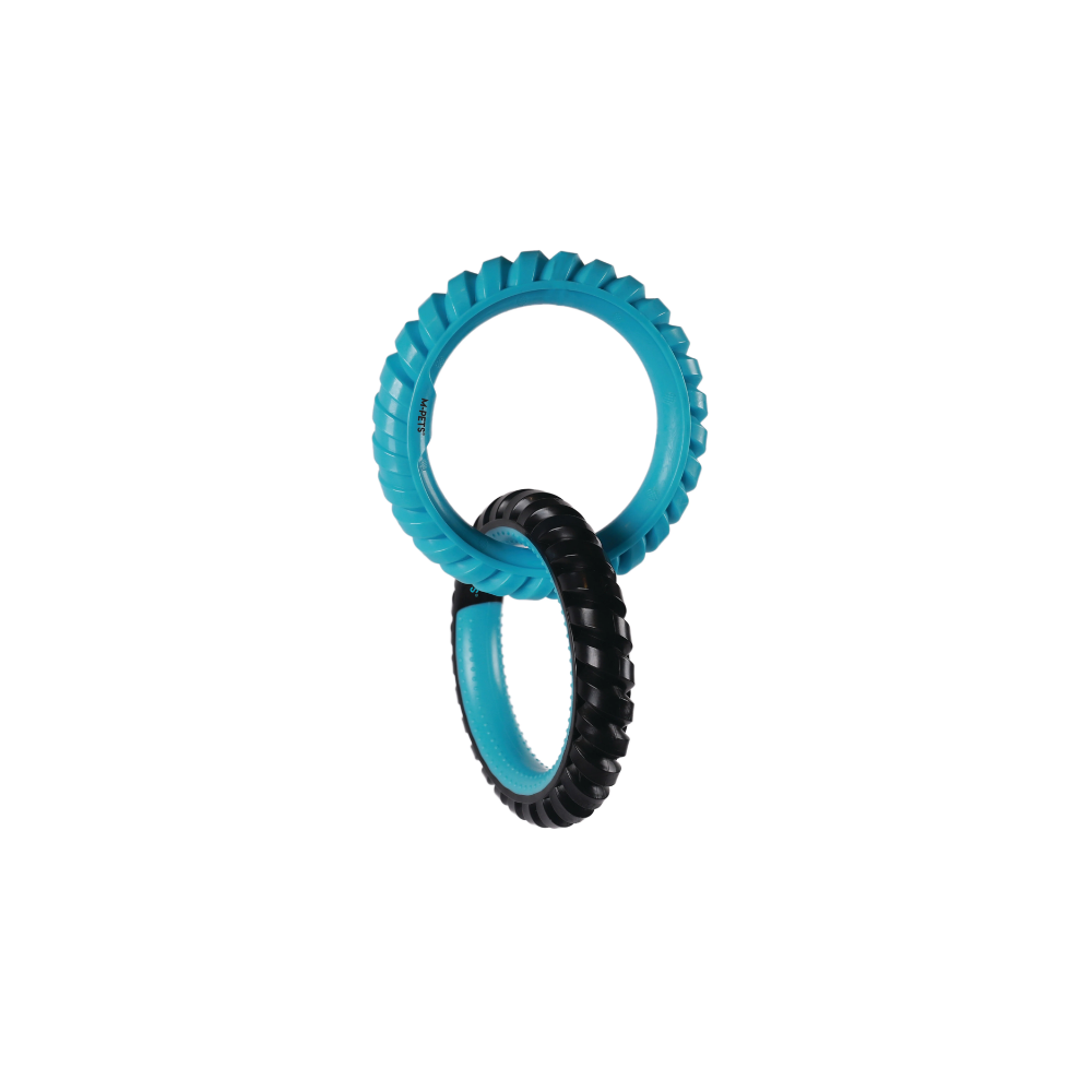 RING KING Double Ring - Capri Blue & Black