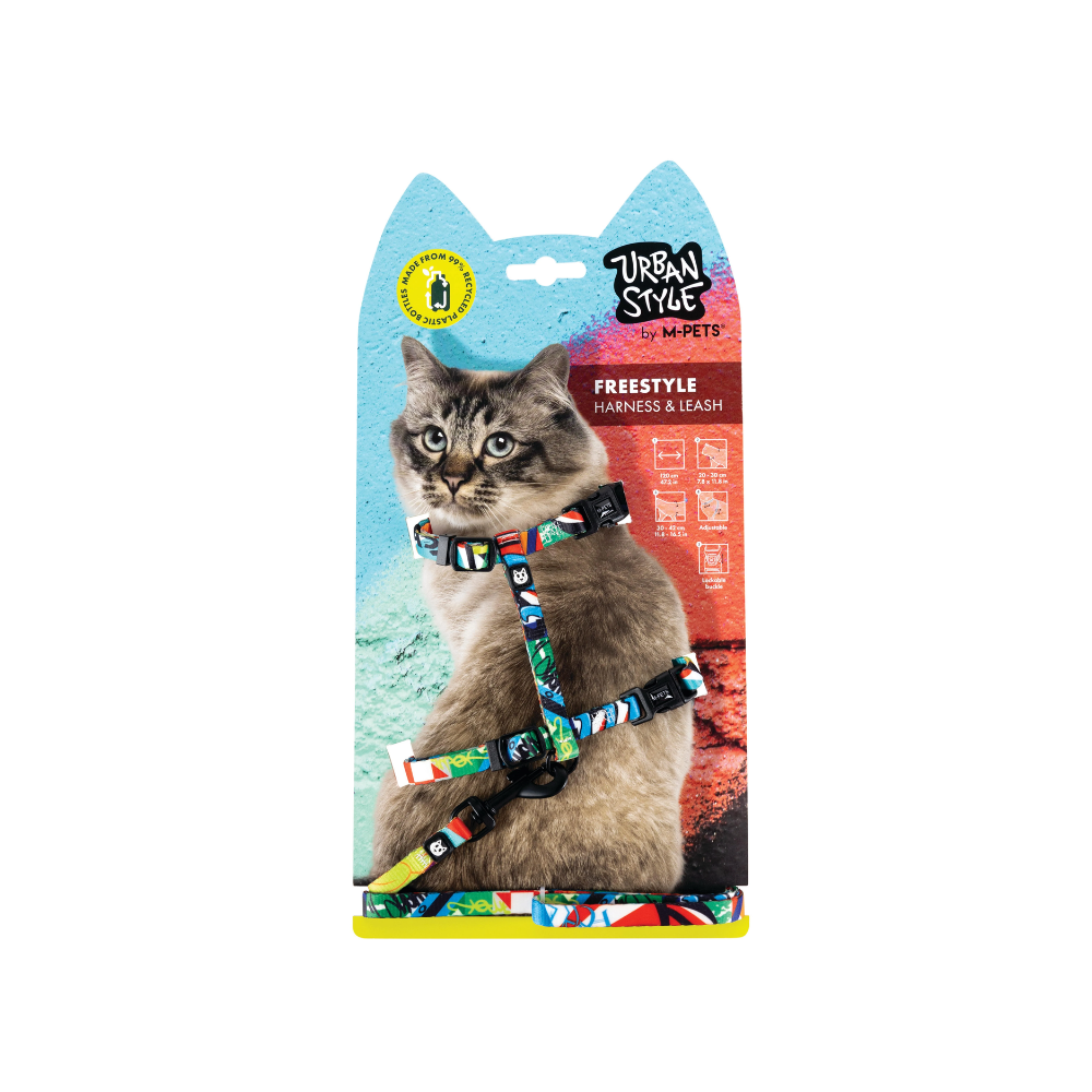 URBANSTYLE Freestyle Cat ECO SET (harnais et laisse)