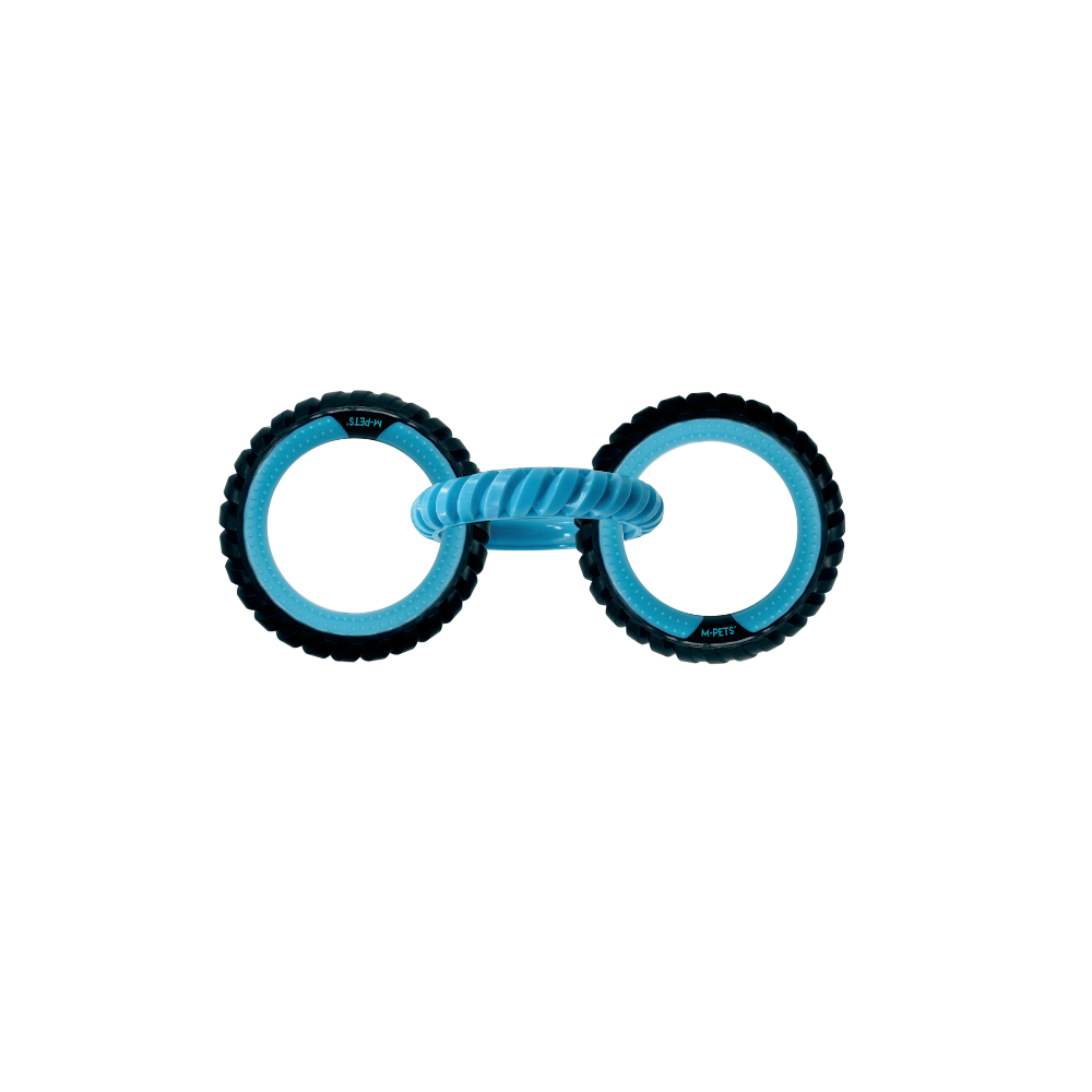 RING KING Triple  Ring - Capri Blue & Black