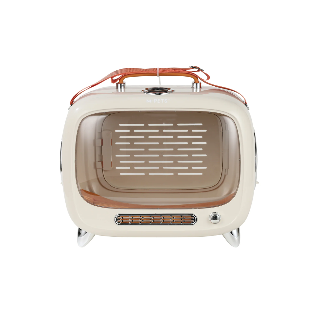 SIXTIES TV Pet Carrier White