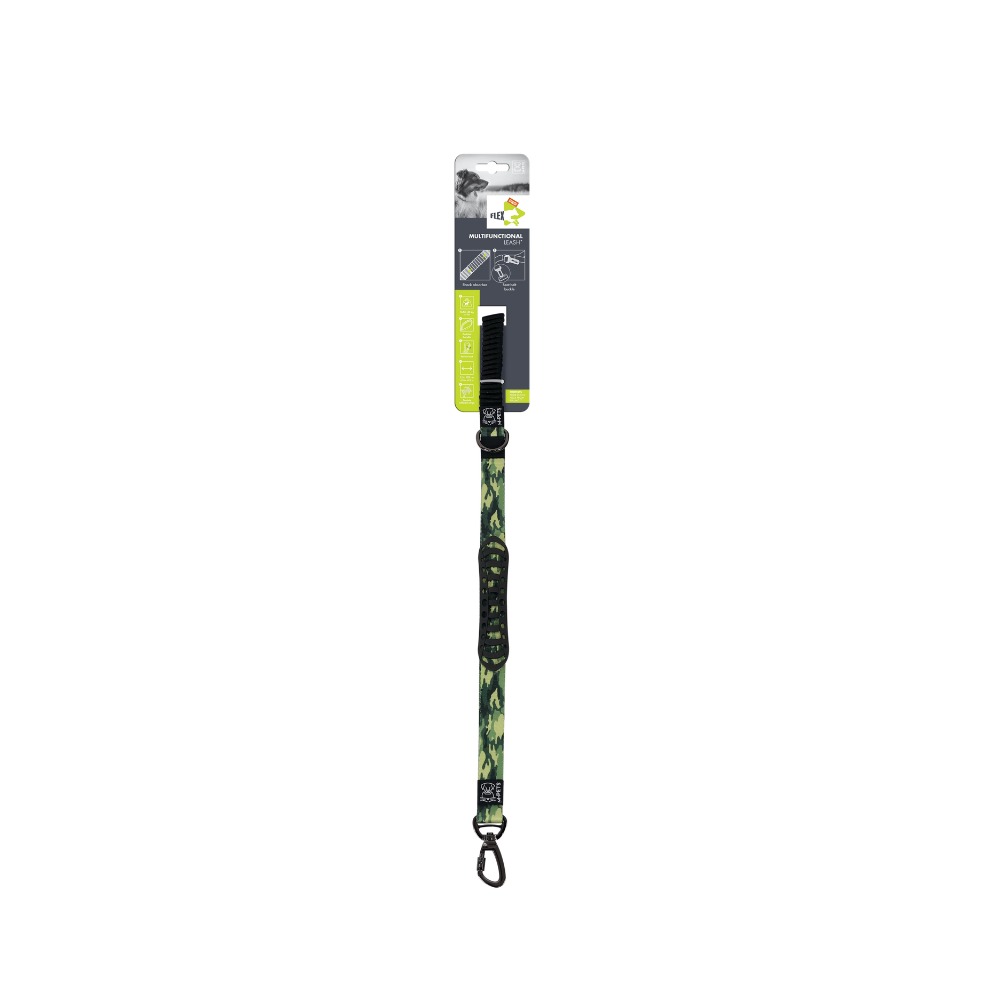 Laisse multifonctionnelle pour chien Flex Pro - Camouflage