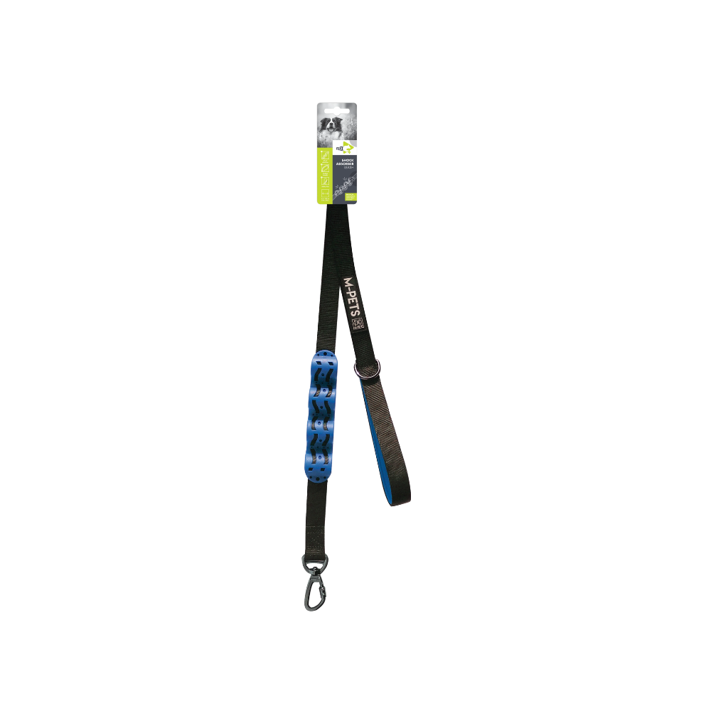 Laisse FLEX Shock Absorber - Noir et Bleu