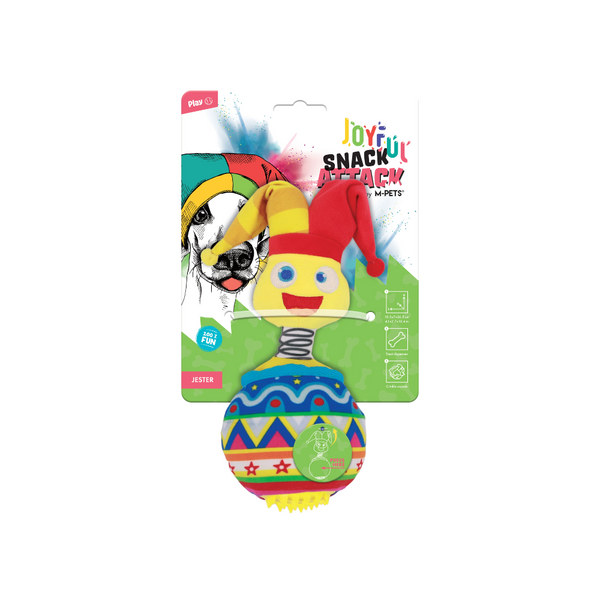it-dogsヒヨコのカラフルチュチュ　XS Joyful Snack Attack Dog Toy - Jester – M-PETS