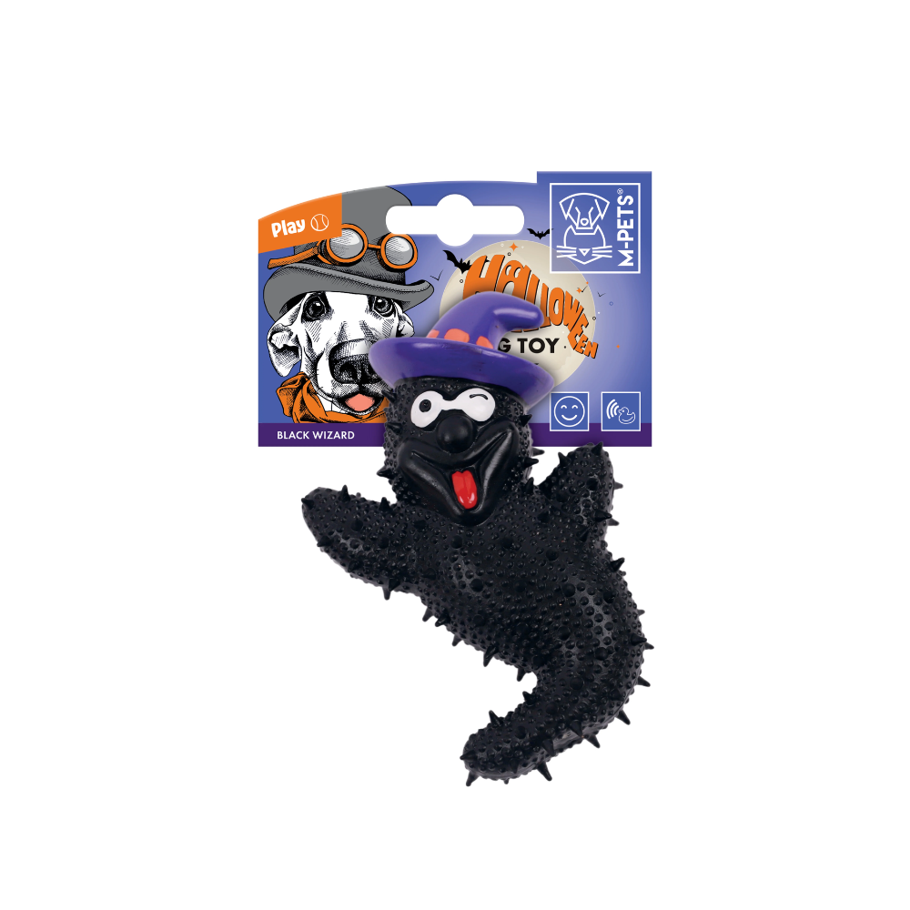 Halloween Dog Toy - Black Wizard