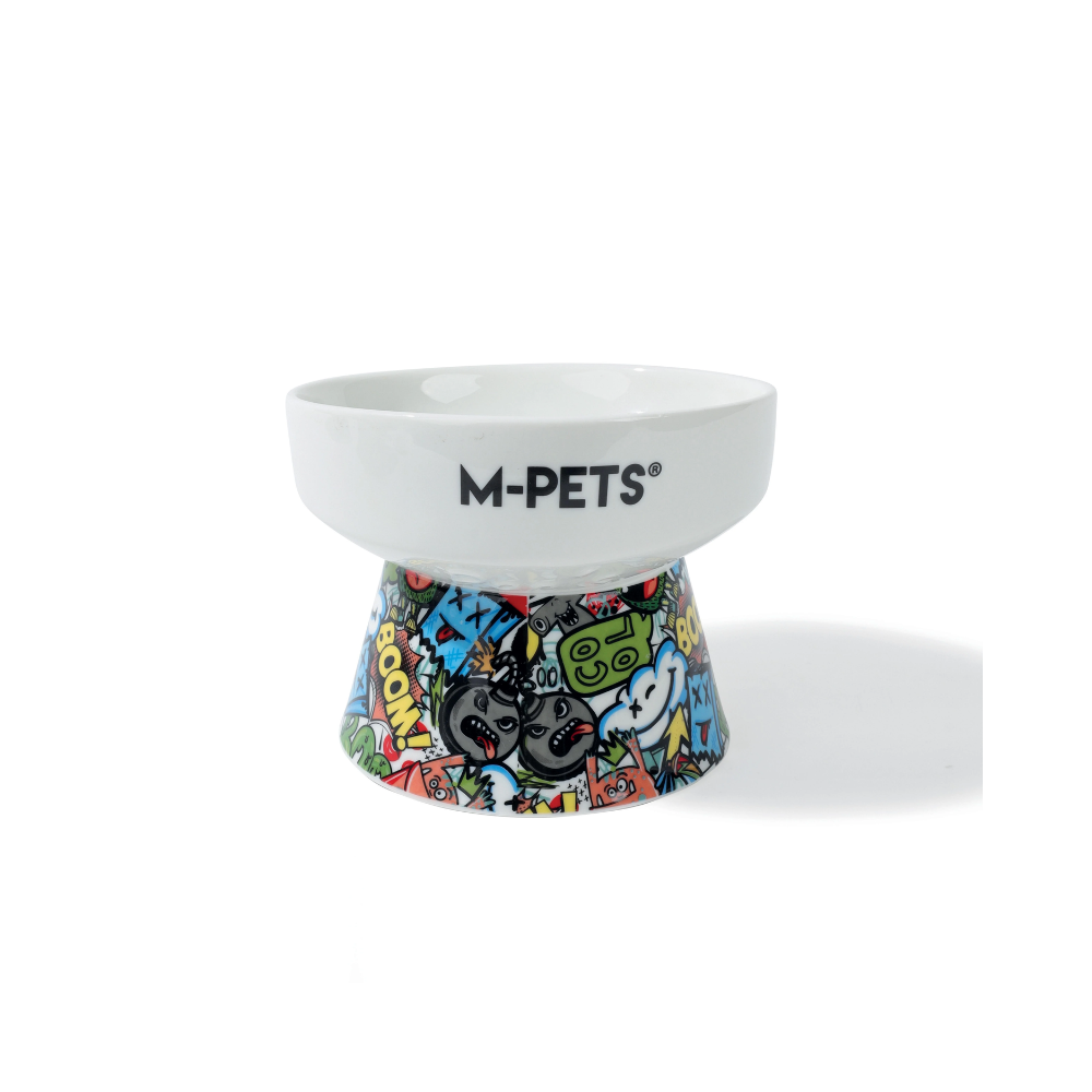 URBANSTYLE TILT'D Raised Ceramic Bowl Multicolor