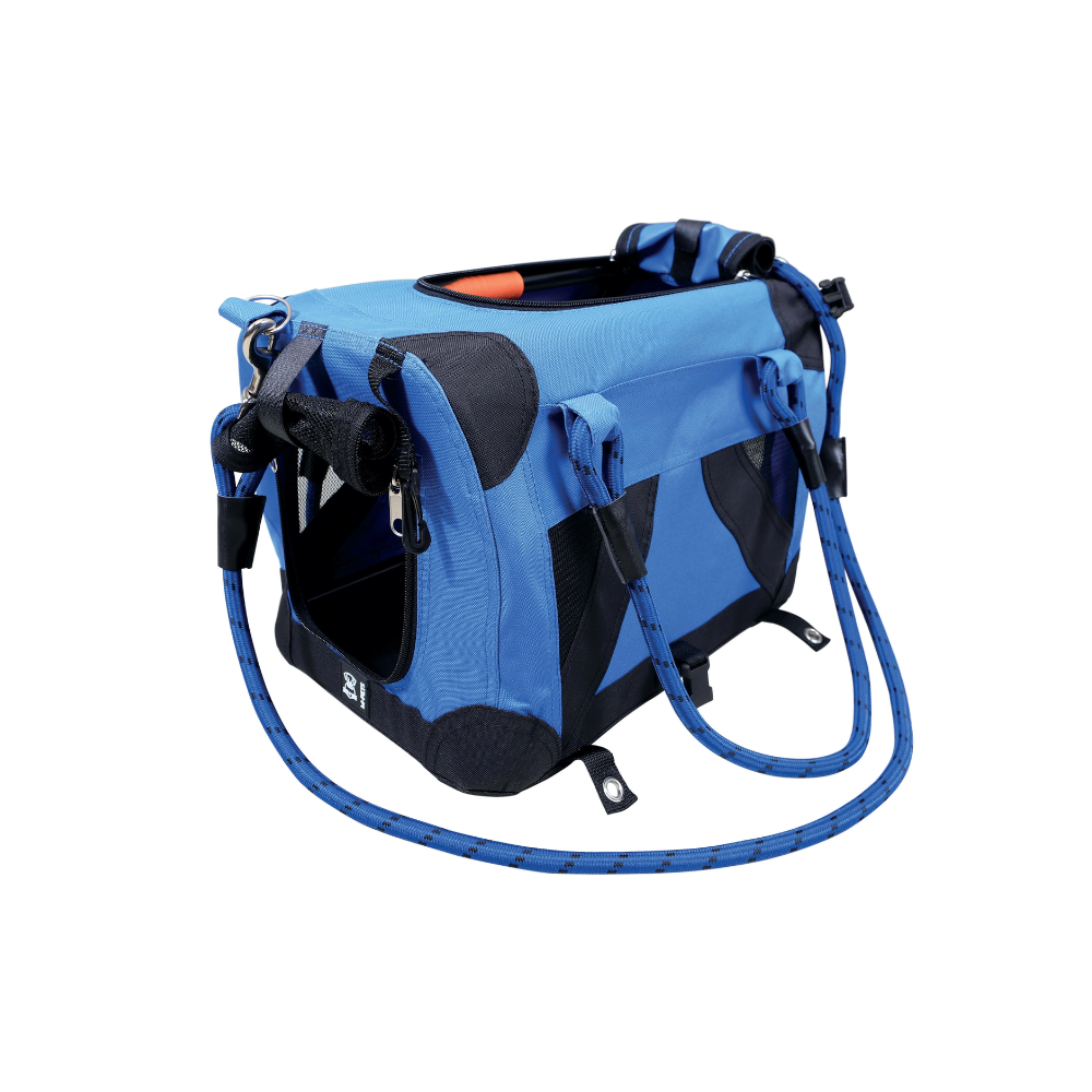 REMIX Travel Carrier 2 in 1 with Leash-Shoulder Belt - Blue