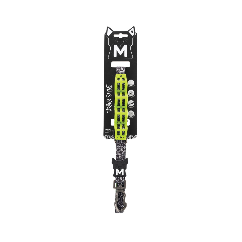 URBAN STYLE FREESTYLE Black & White Shock absorber leash