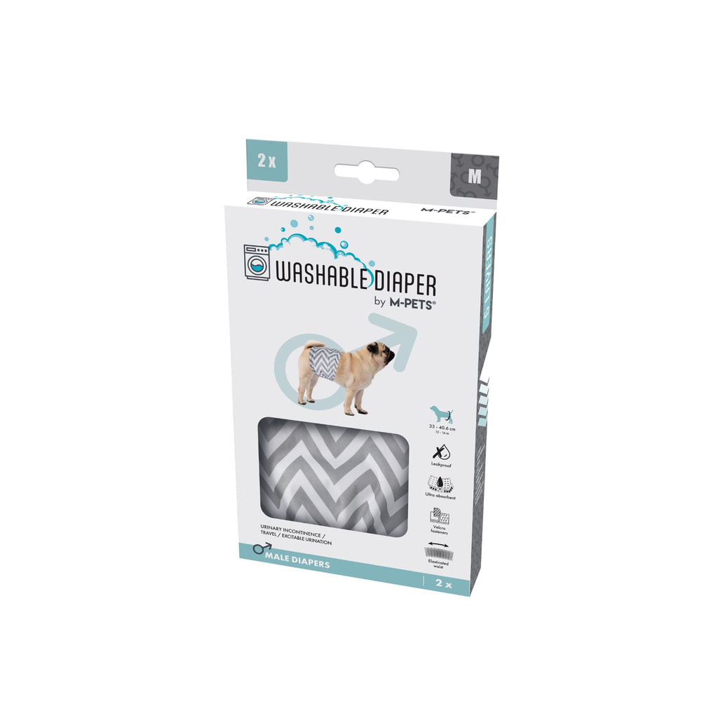 Male Dog Washable Diaper 2pcs