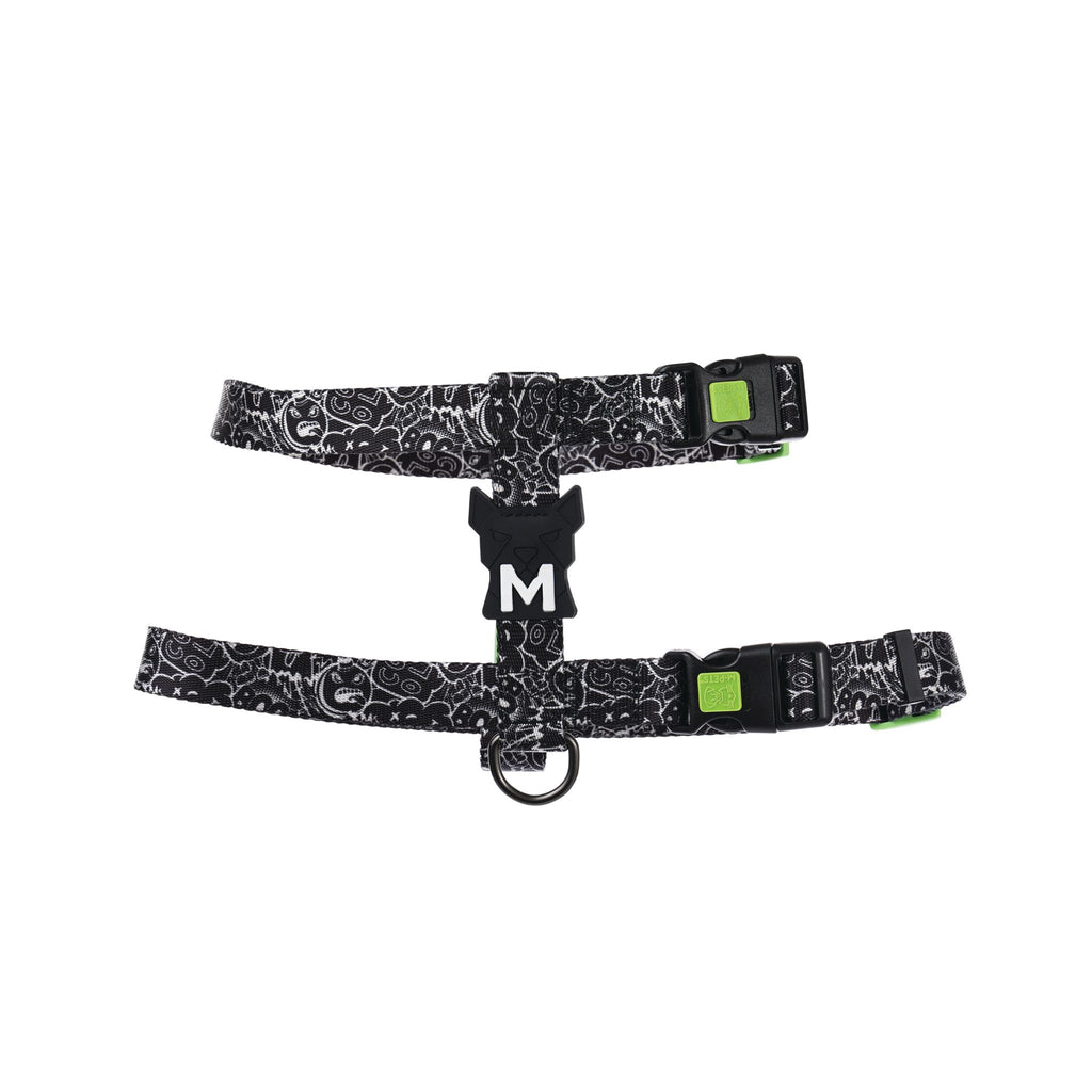 URBAN STYLE FREESTYLE Black & White Active Dog Harness