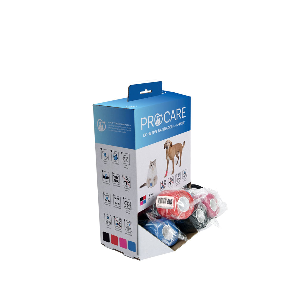 PROCARE Cohesive Bandages 5cm x 4.5m - 30 pcs mixed color display