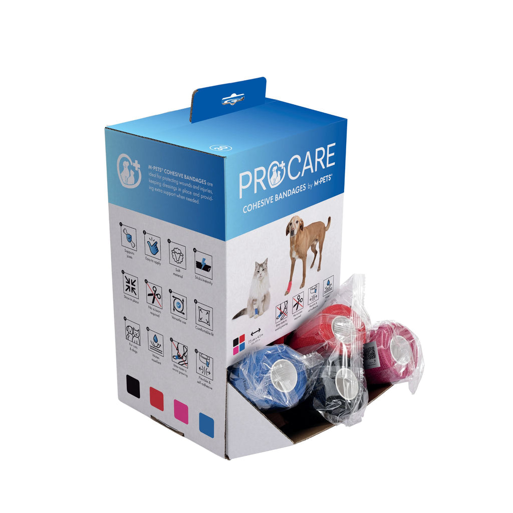 PROCARE Cohesive Bandages 7.5cm x 4.5m - 30 pcs mixed color display