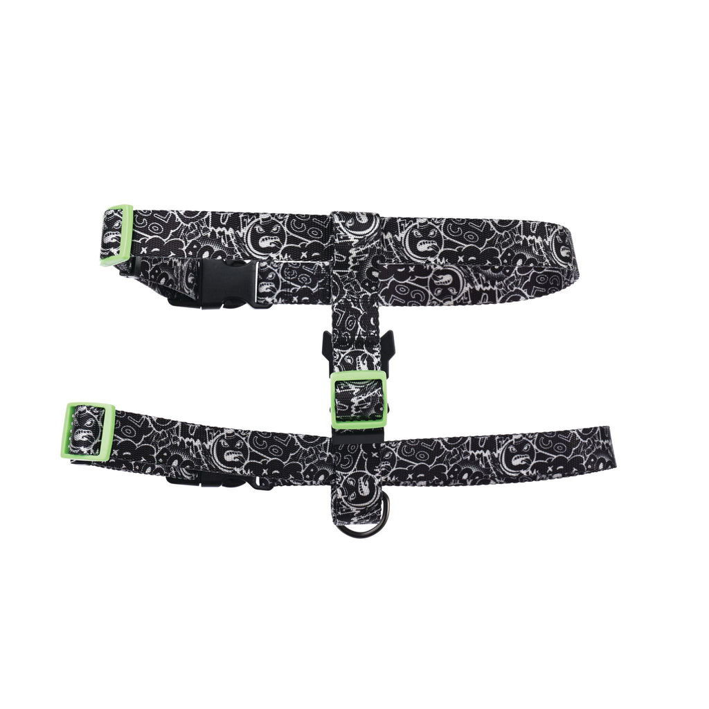 URBAN STYLE FREESTYLE Black & White Active Dog Harness