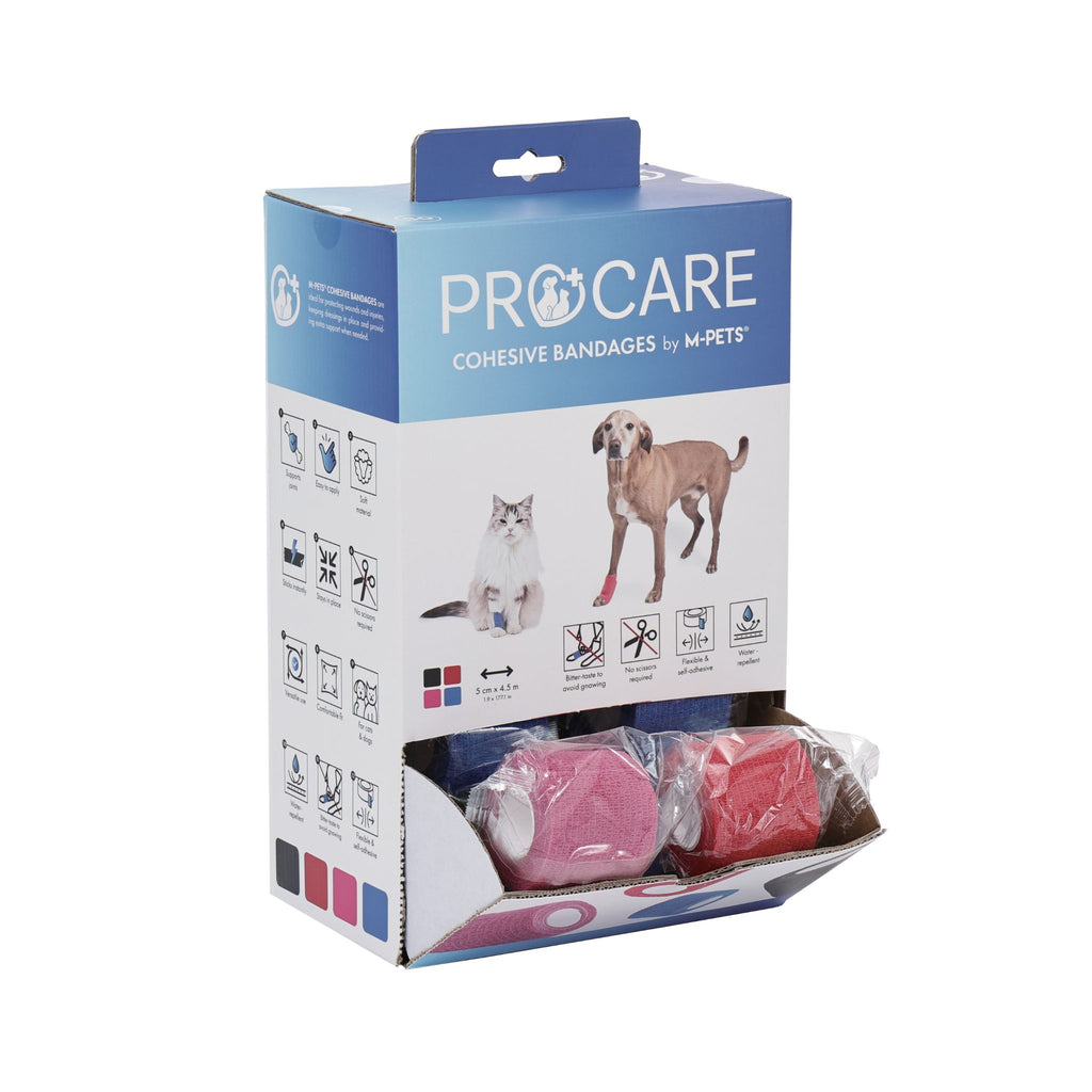 PROCARE Cohesive Bandages 5cm x 4.5m - 30 pcs mixed color display