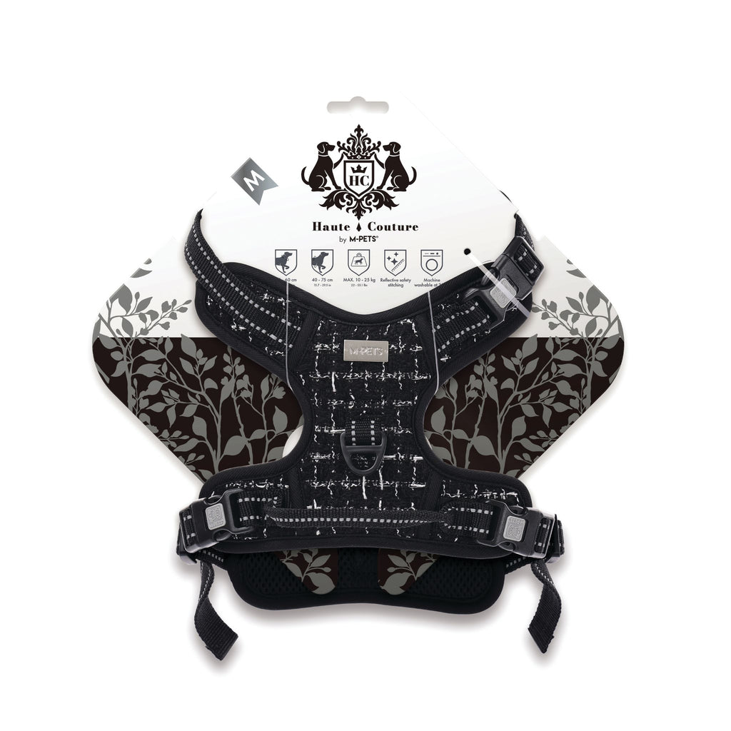 Haute Couture Dog harness Black charm