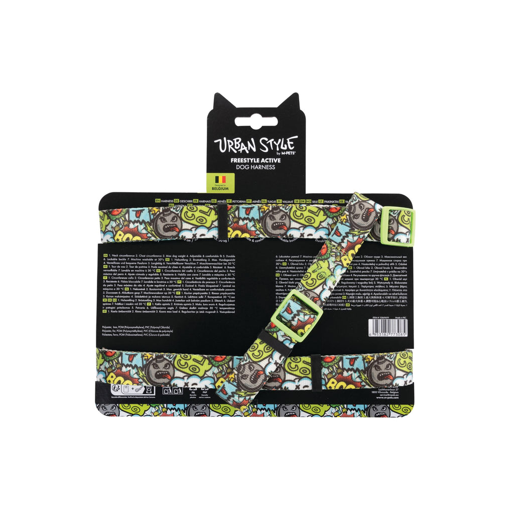 URBAN STYLE FREESTYLE Multicolour Active Dog Harness