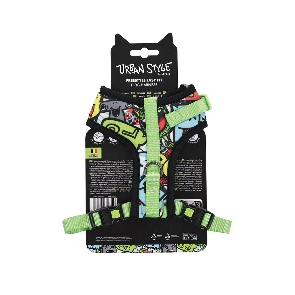 URBAN STYLE FREESTYLE Multicolour Easy fit Dog harness
