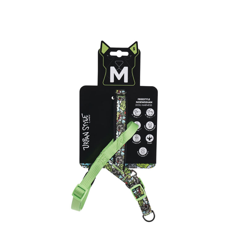 URBAN STYLE FREESTYLE Multicolour Norwegian Dog harness