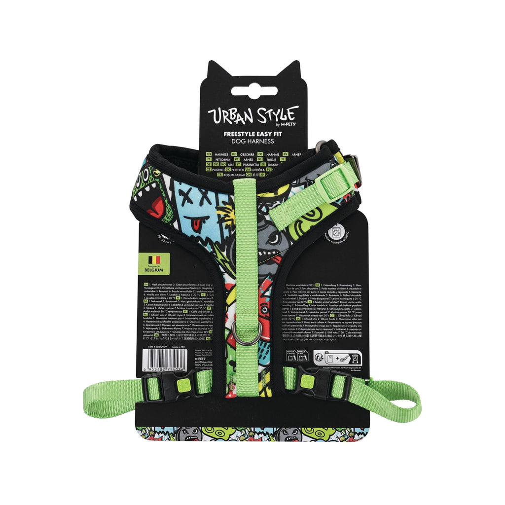 URBAN STYLE FREESTYLE Multicolour Easy fit Dog harness