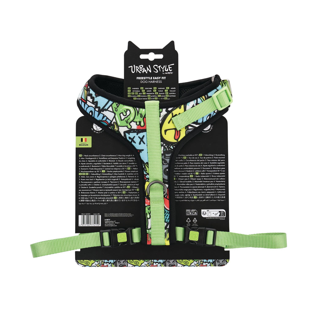 URBAN STYLE FREESTYLE Multicolour Easy fit Dog harness