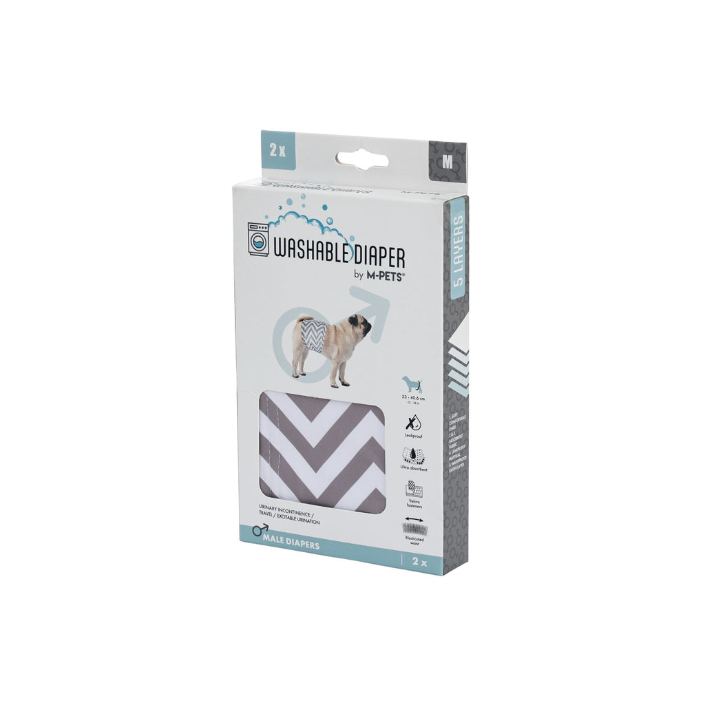 Male Dog Washable Diaper 2pcs