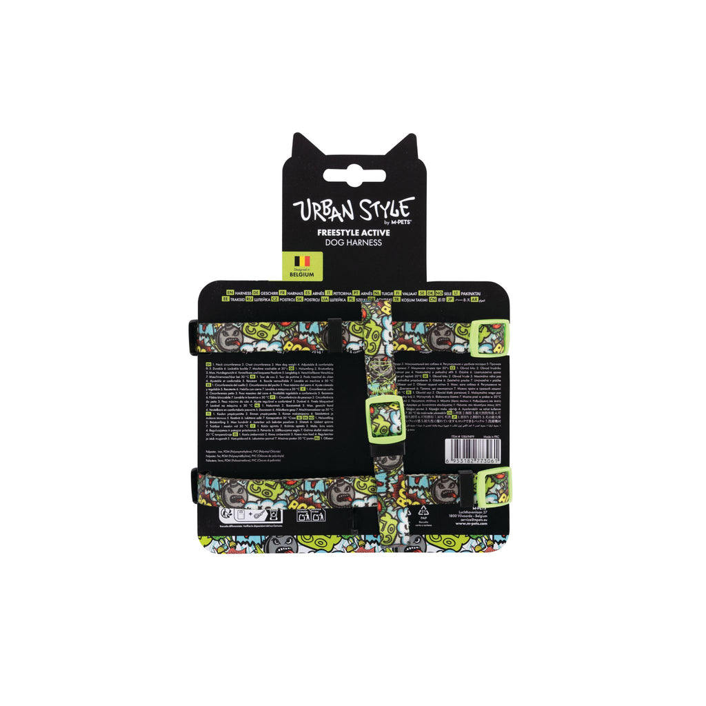URBAN STYLE FREESTYLE Multicolour Active Dog Harness