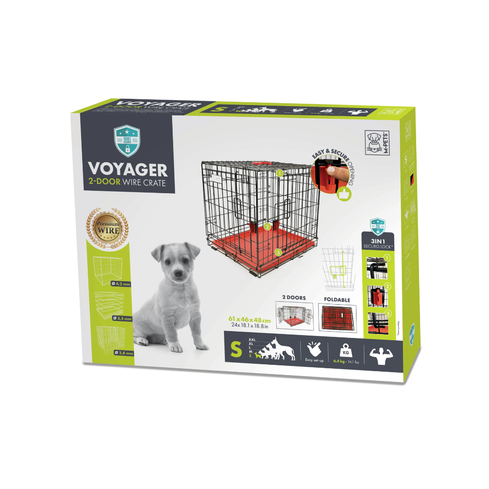 VOYAGER Wire Crate Red