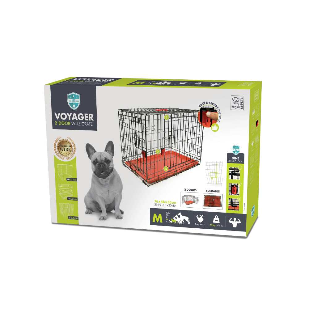 VOYAGER Wire Crate Red