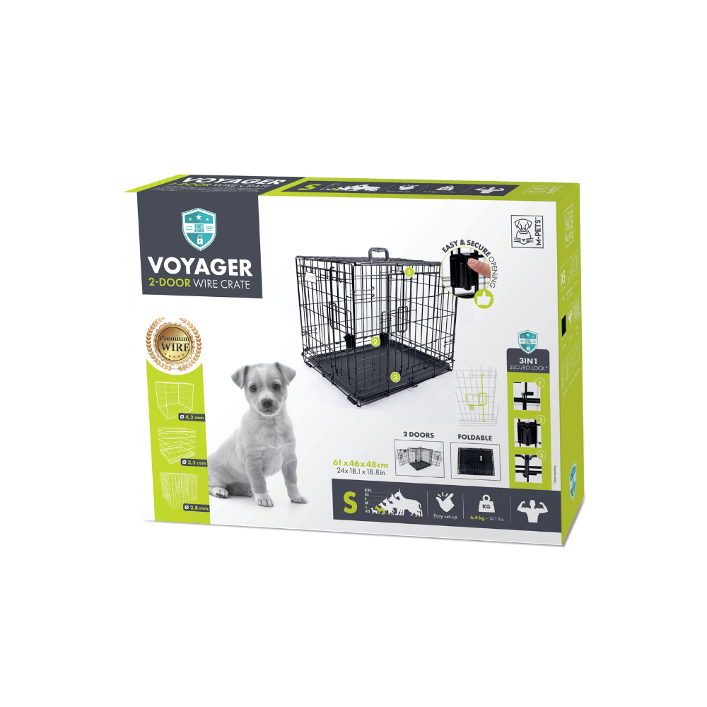 VOYAGER Wire Crate Black