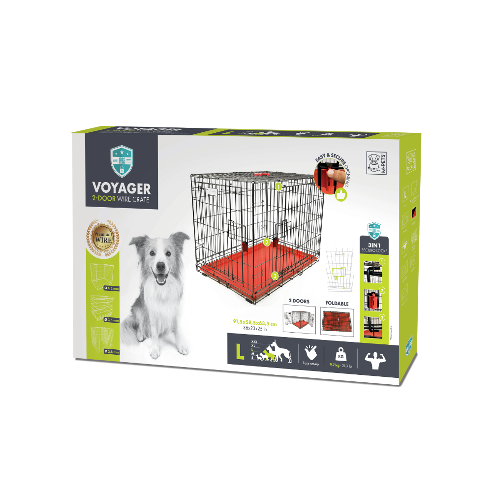 VOYAGER Wire Crate Red