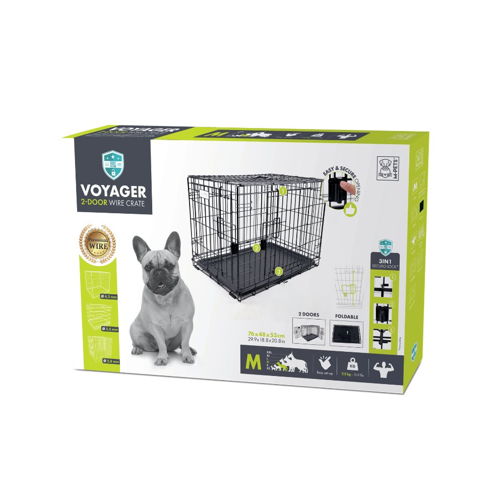 VOYAGER Wire Crate Black