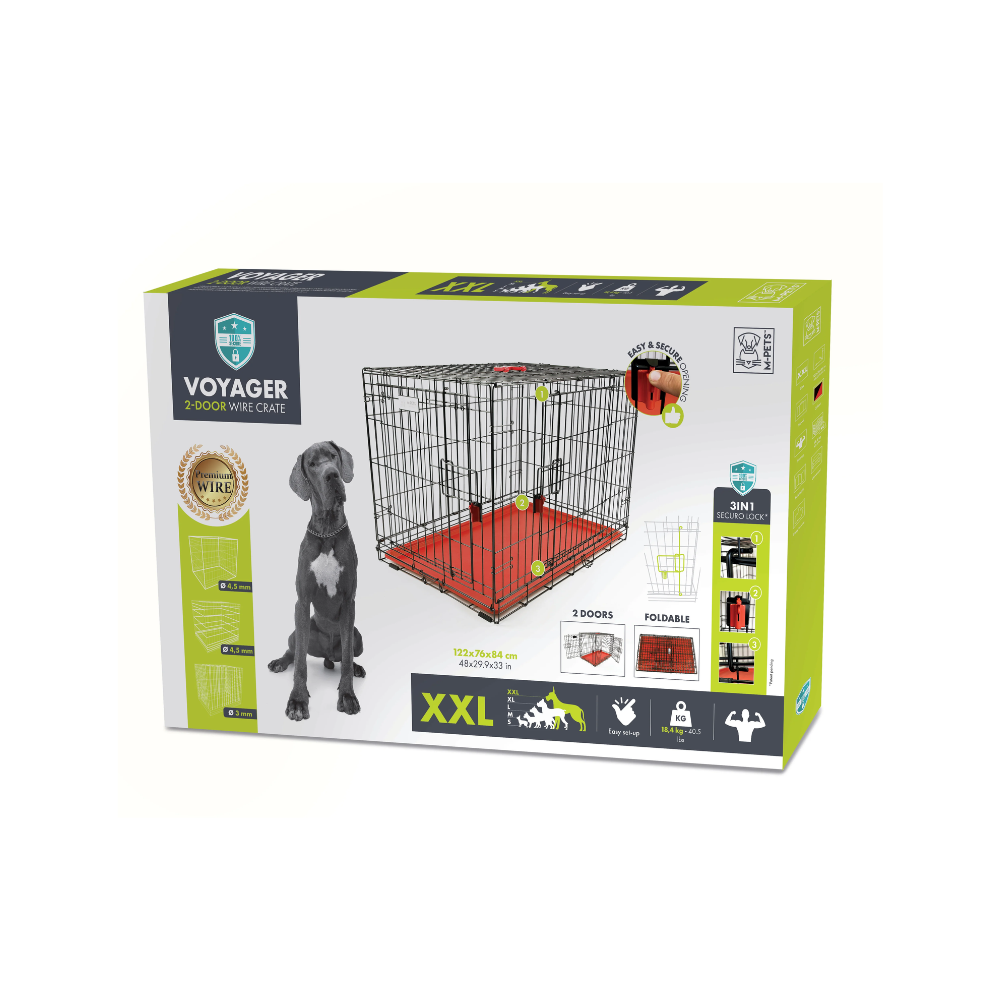 VOYAGER Wire Crate Red