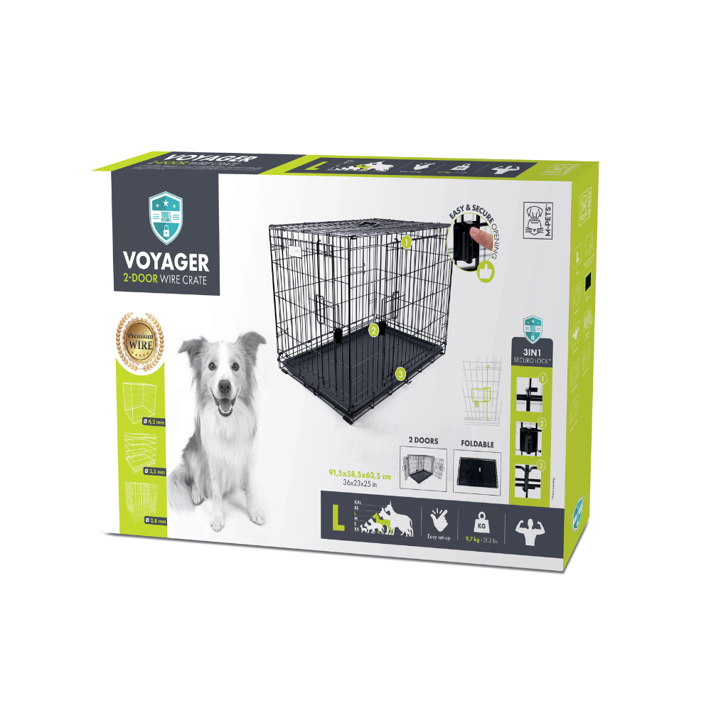 VOYAGER Wire Crate Black