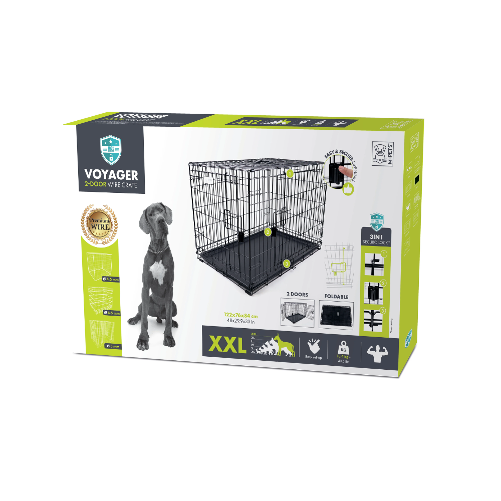 VOYAGER Wire Crate Black