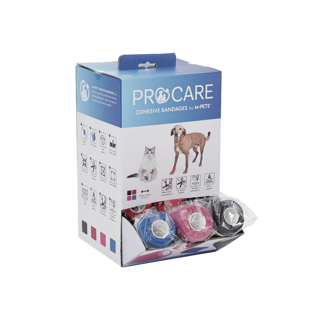 PROCARE Cohesive Bandages 7.5cm x 4.5m - 30 pcs mixed color display
