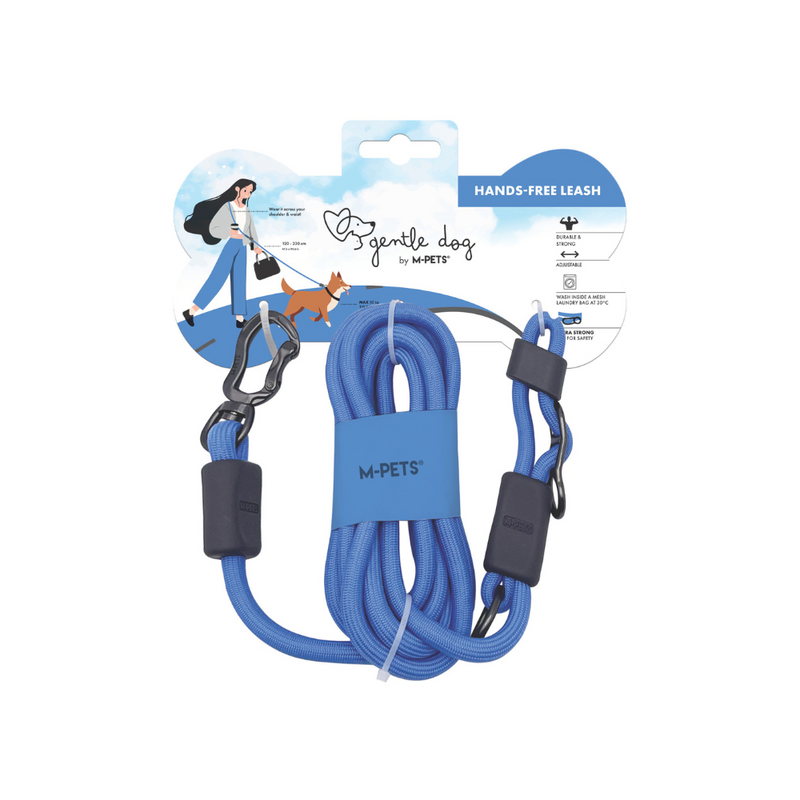 GENTLE DOG Hands-Free dog leash - Azure Blue