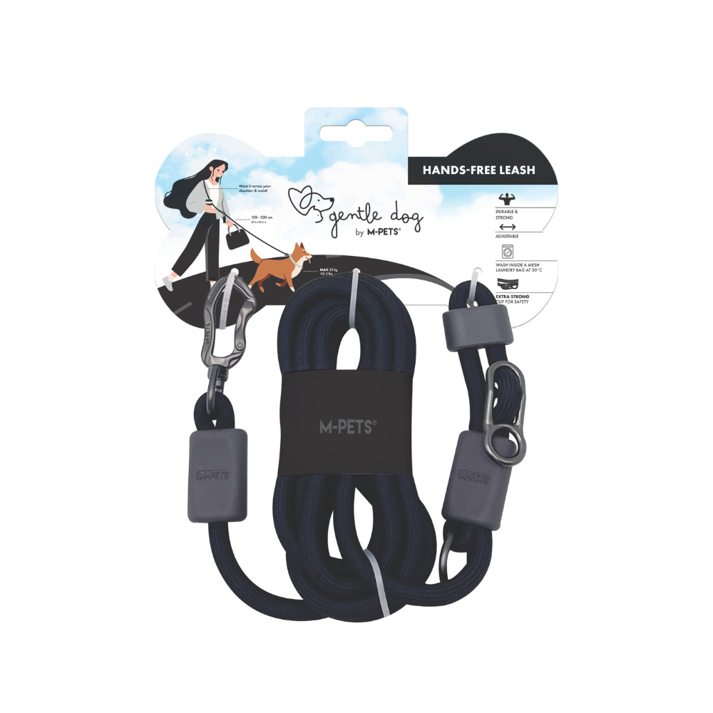 GENTLE DOG Hands-Free dog leash - Onyx Black