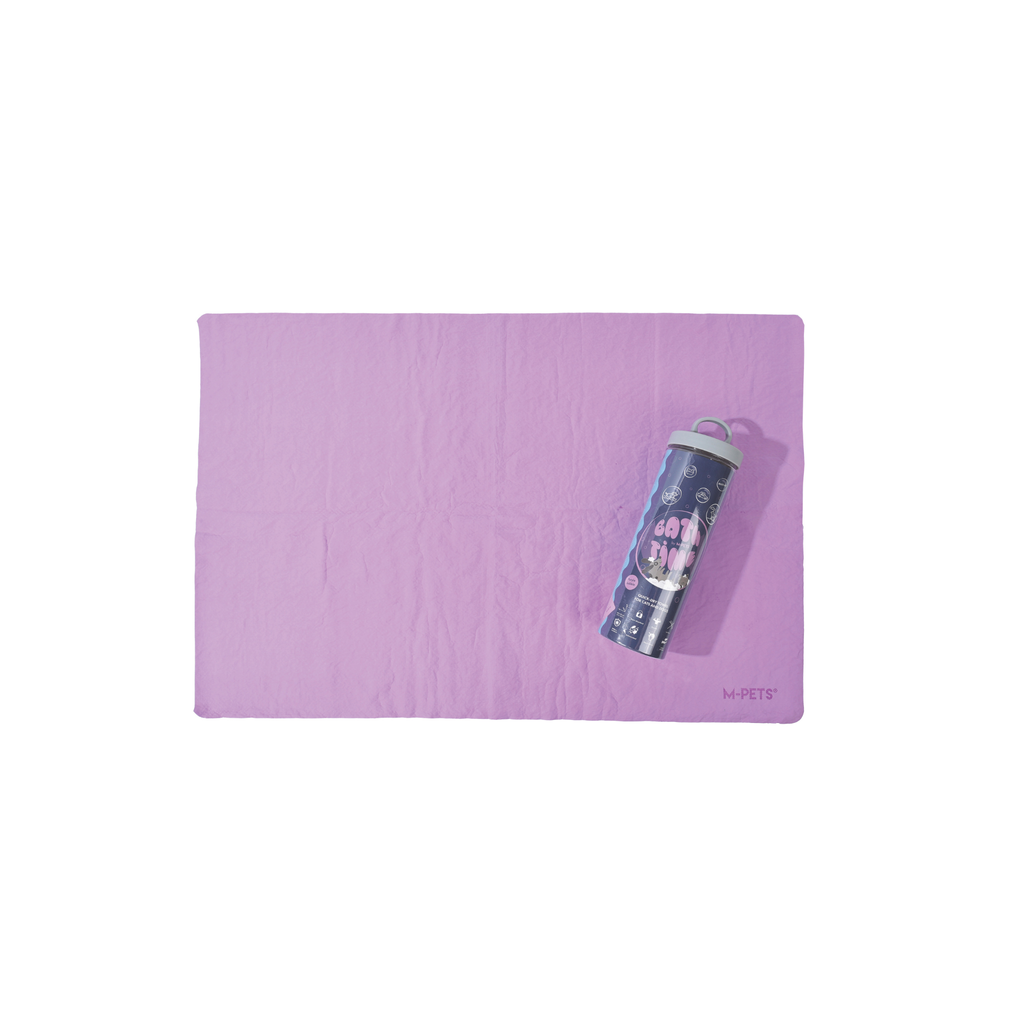 BATHTIME Quick-dry Towel for Cats and Dogs Purple Bubble