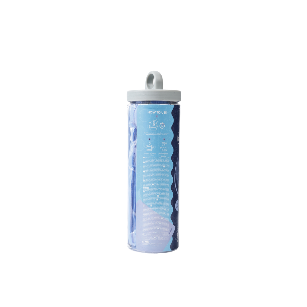 BATHTIME Quick-dry Towel for Cats and Dogs Blue Bubble