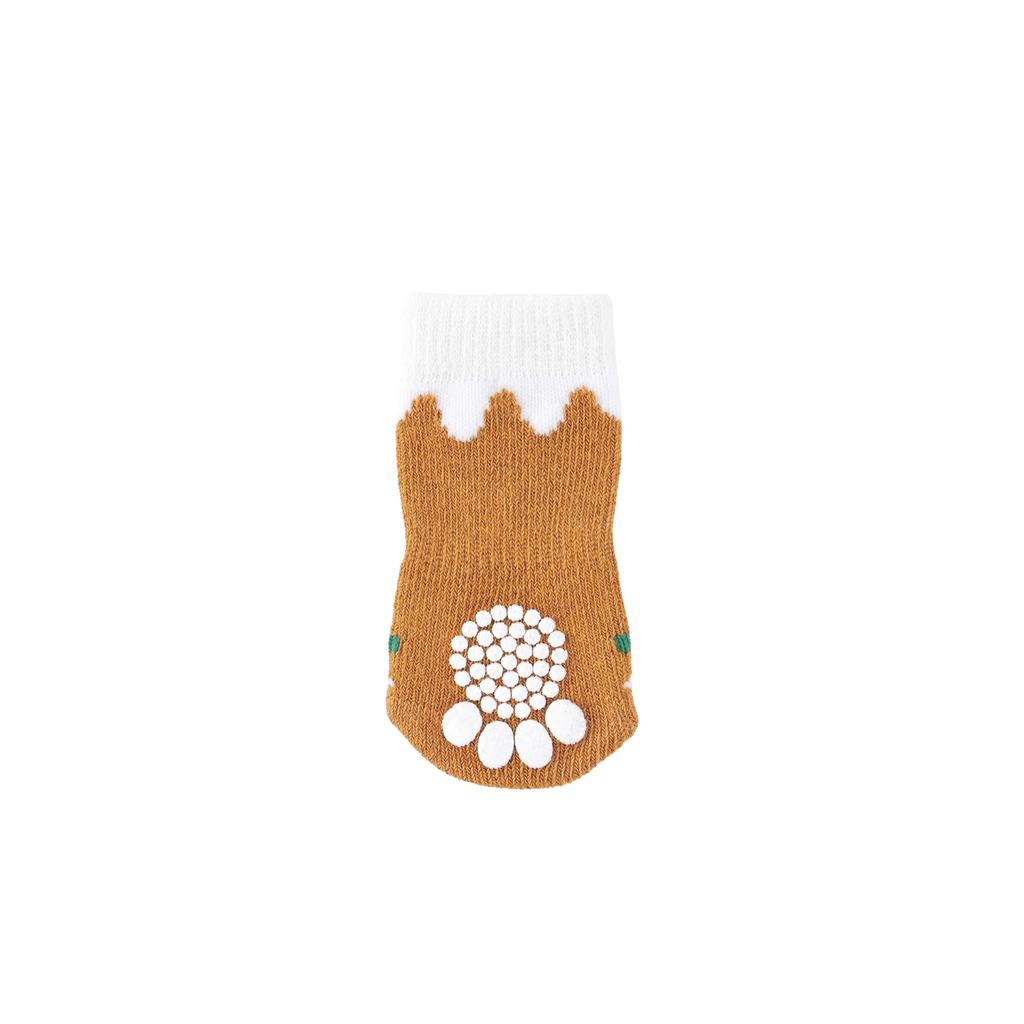 CHRISTMAS Pet Socks GINGERBREAD SOCKS 4pcs