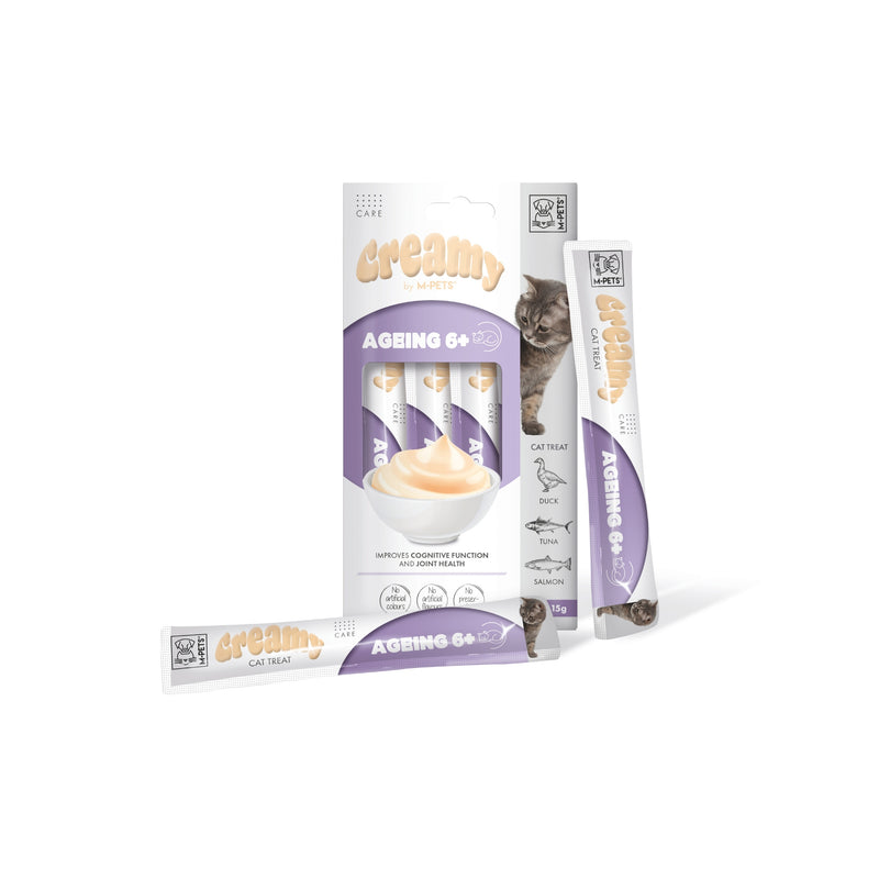 CREAMY with FUNCTIONS - Cat treat  Ageing 6+ - Duck & Tuna & Salmon