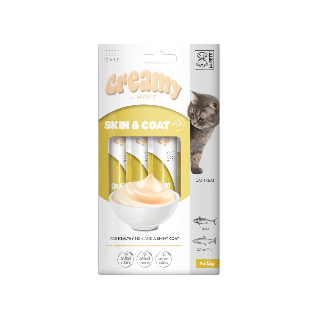 CREAMY with FUNCTIONS - Cat treat Skin & Coat - Tuna & Salmon