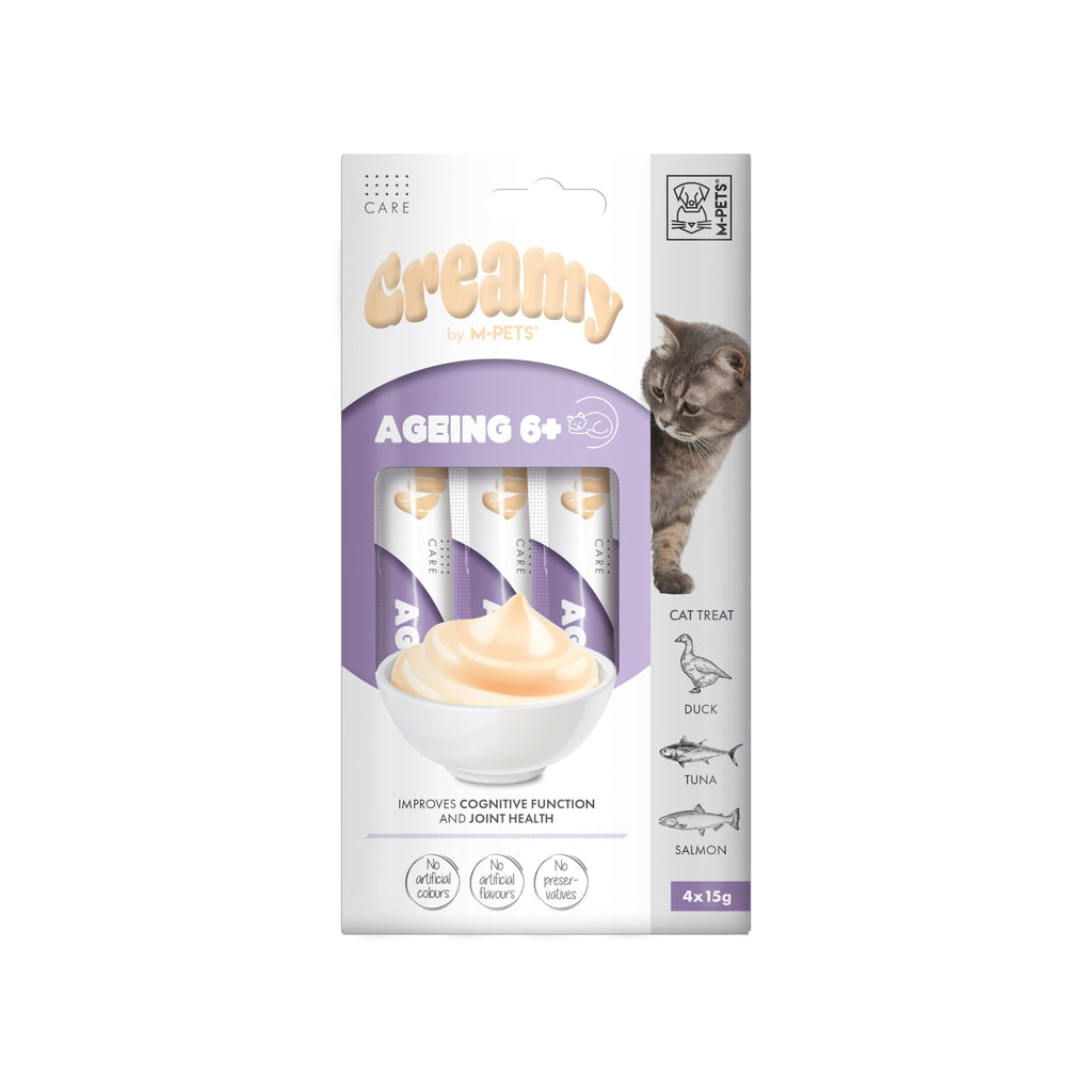 CREAMY with FUNCTIONS - Cat treat  Ageing 6+ - Duck & Tuna & Salmon