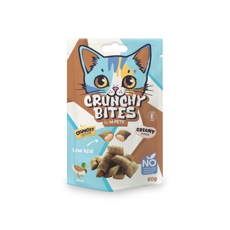 CRUNCHY BITES cat snack duck flavour - 60 g