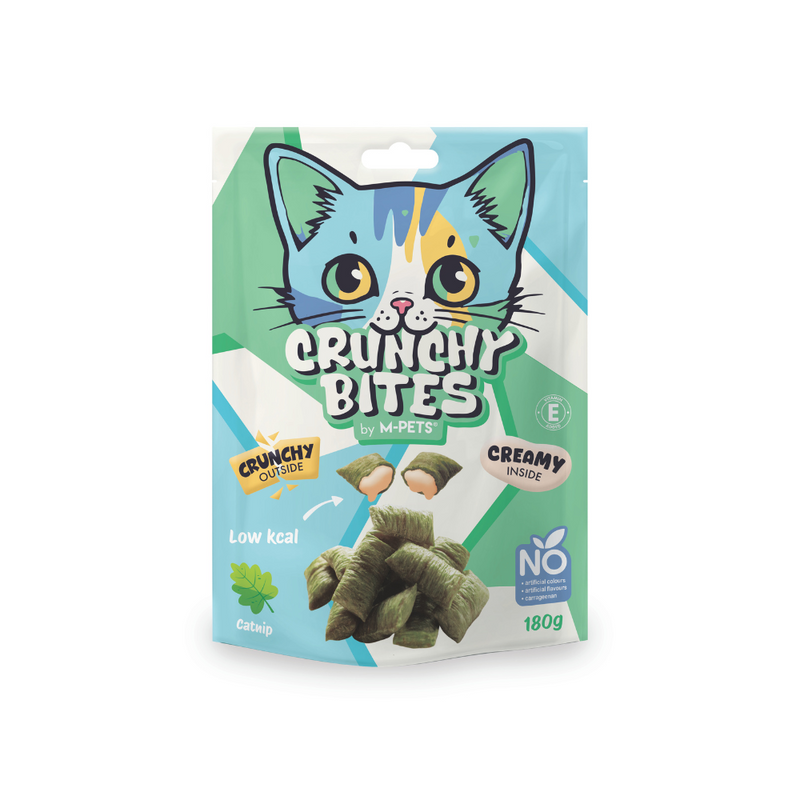 CRUNCHY BITES cat snack catnip flavour - 180 g