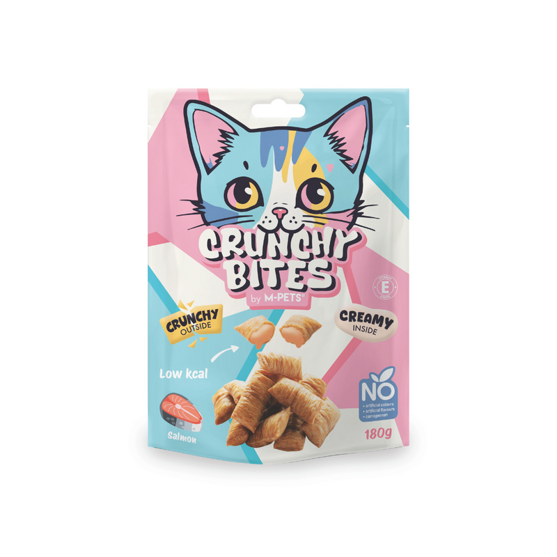CRUNCHY BITES cat snack salmon flavour - 180 g
