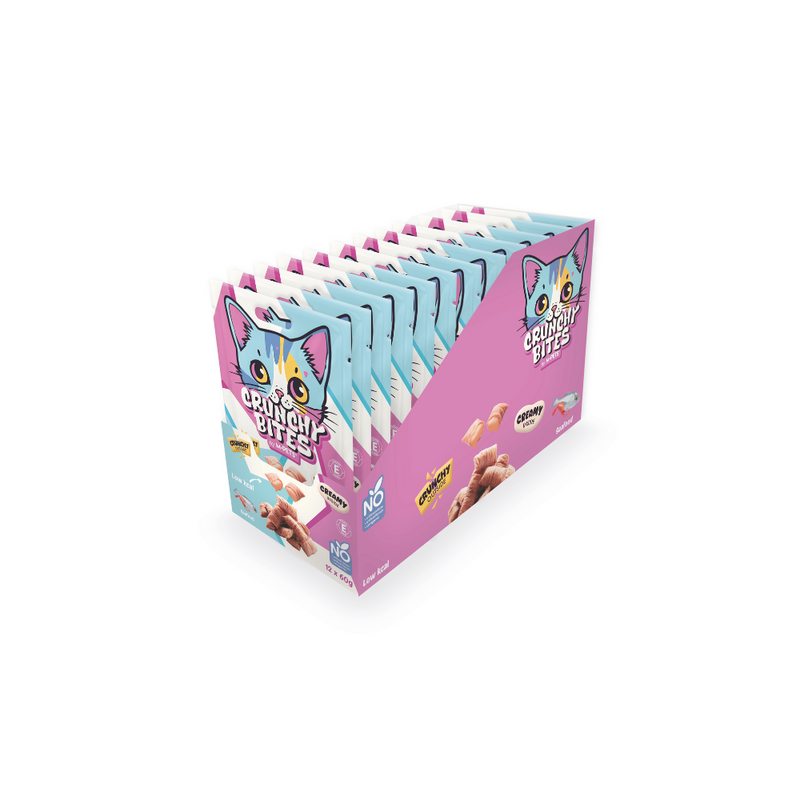 CRUNCHY BITES cat snack seafood flavour - 60 g