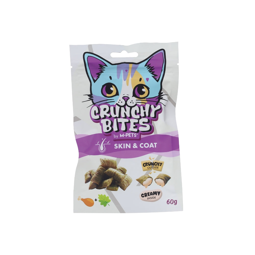 CRUNCHY BITES Cat Treats with function SKIN COAT - 60 g