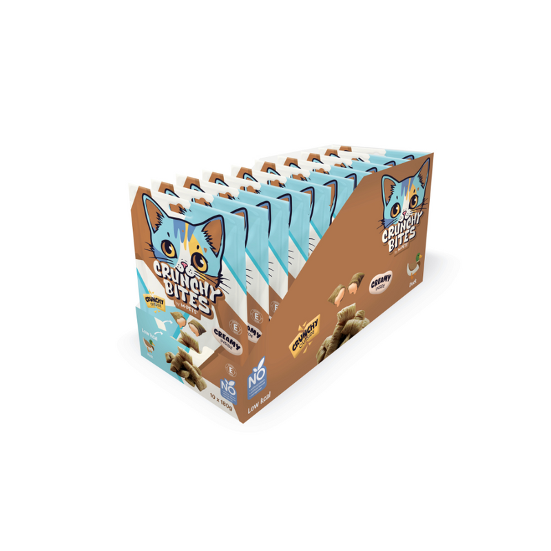 CRUNCHY BITES cat snack duck flavour - 180 g