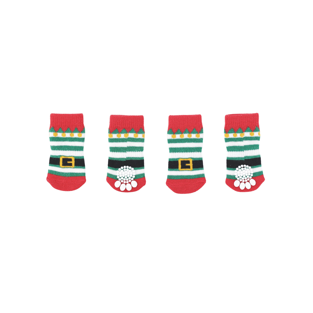 CHRISTMAS Pet Socks ELF SOCKS 4pcs